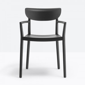 Sillón Tivoli 2805 de Pedrali. Sillas de diseño. Sillones modernas de madera.