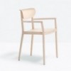 Sillón Tivoli 2805 de Pedrali. Sillas de diseño. Sillones modernas de madera.