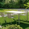 Sillón Tribeca 3665 de Pedrali. Sillas para exterior. Sillas metálicas.