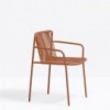 Sillón Tribeca 3665 de Pedrali. Sillas para exterior. Sillas metálicas.