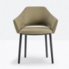Sillón Vic 645 de Pedrali. Sillas modernas. Sillones tapizados de diseño.