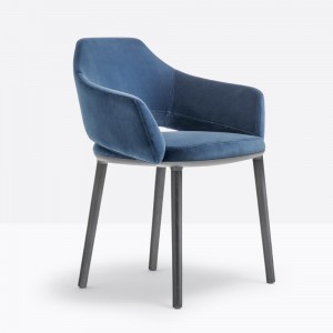 Sillón Vic 645 de Pedrali. Sillas modernas. Sillones tapizados de diseño.