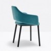 Sillón Vic 645 de Pedrali. Sillas modernas. Sillones tapizados de diseño.