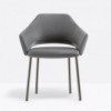 Sillón Vic Metal 647/646 Pedrali Pedrali de Pedrali. Sillas modernas. Sillas de diseño contract.