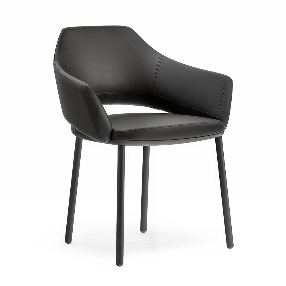 Sillón Vic Metal 647/646 Pedrali Pedrali de Pedrali. Sillas modernas. Sillas de diseño contract.
