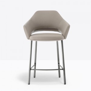 Taburete Vic Metal 649/648 de Pedrali. Taburetes de diseño. Taburetes moderno.