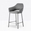 Taburete Vic Metal 649/648 de Pedrali. Taburetes de diseño. Taburetes moderno.