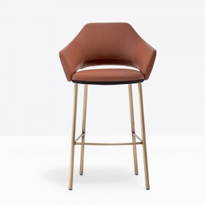 Taburete Vic Metal 649/648 de Pedrali. Taburetes de diseño. Taburetes moderno.