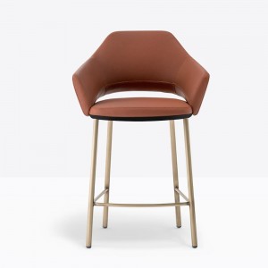 Taburete Vic Metal 649/648 de Pedrali. Taburetes de diseño. Taburetes moderno.