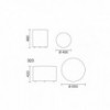 Pouf Wow 327/326 de Pedrali. Poufs de diseño. Pouf modernos de hogar y contract.