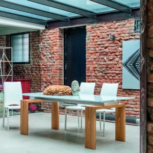 Mesa Brooklyn fija de Tonin casa. Muebles modernos de hogar.