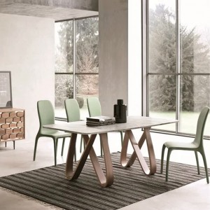 Mesa Butterfly Fija Redondeada de Tonin Casa. Muebles modernos de hogar.