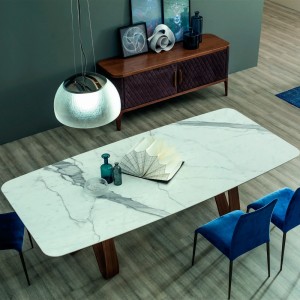 Mesa Butterfly Fija Redondeada de Tonin Casa. Muebles modernos de hogar.