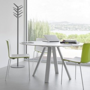 Mesa Arki-Table Redonda de Pedrali. Mesas de diseño. Mesas redondas mordernas.