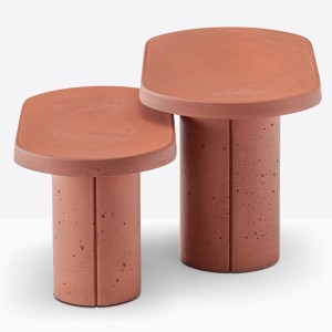 Mesa auxiliar Caementum de Pedrali. Mesas de diseño. Mesas auxiliares modernas.
