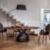 Mesa Capri Redonda Madera de Tonin casa. Muebles modernos de hogar.