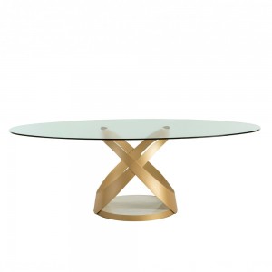 Mesa Capri Fija Elíptica de Tonin casa. Muebles modernos de hogar.