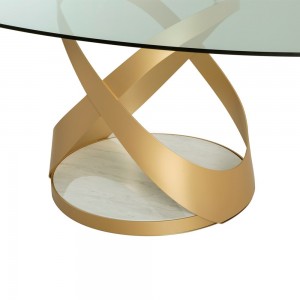 Mesa Capri Fija Elíptica de Tonin casa. Muebles modernos de hogar.