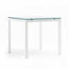 Mesa Kuadro Cristal de Pedrali. Mesas de diseño. Mesas modernas de comedor.