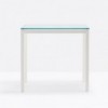 Mesa Kuadro Cristal de Pedrali. Mesas de diseño. Mesas modernas de comedor.