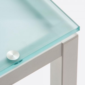 Mesa Kuadro Cristal de Pedrali. Mesas de diseño. Mesas modernas de comedor.