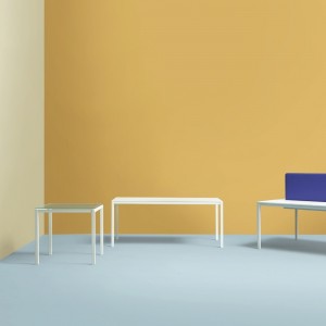 Mesa Kuadro Cristal de Pedrali. Mesas de diseño. Mesas modernas de comedor.