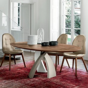 Mesa Eliseo Fija Madera de Tonin casa. Muebles modernos de hogar.