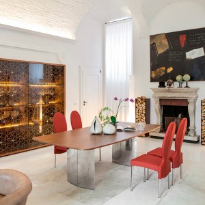 Mesa Manhattan fija de Tonin casa. Muebles modernos de hogar.