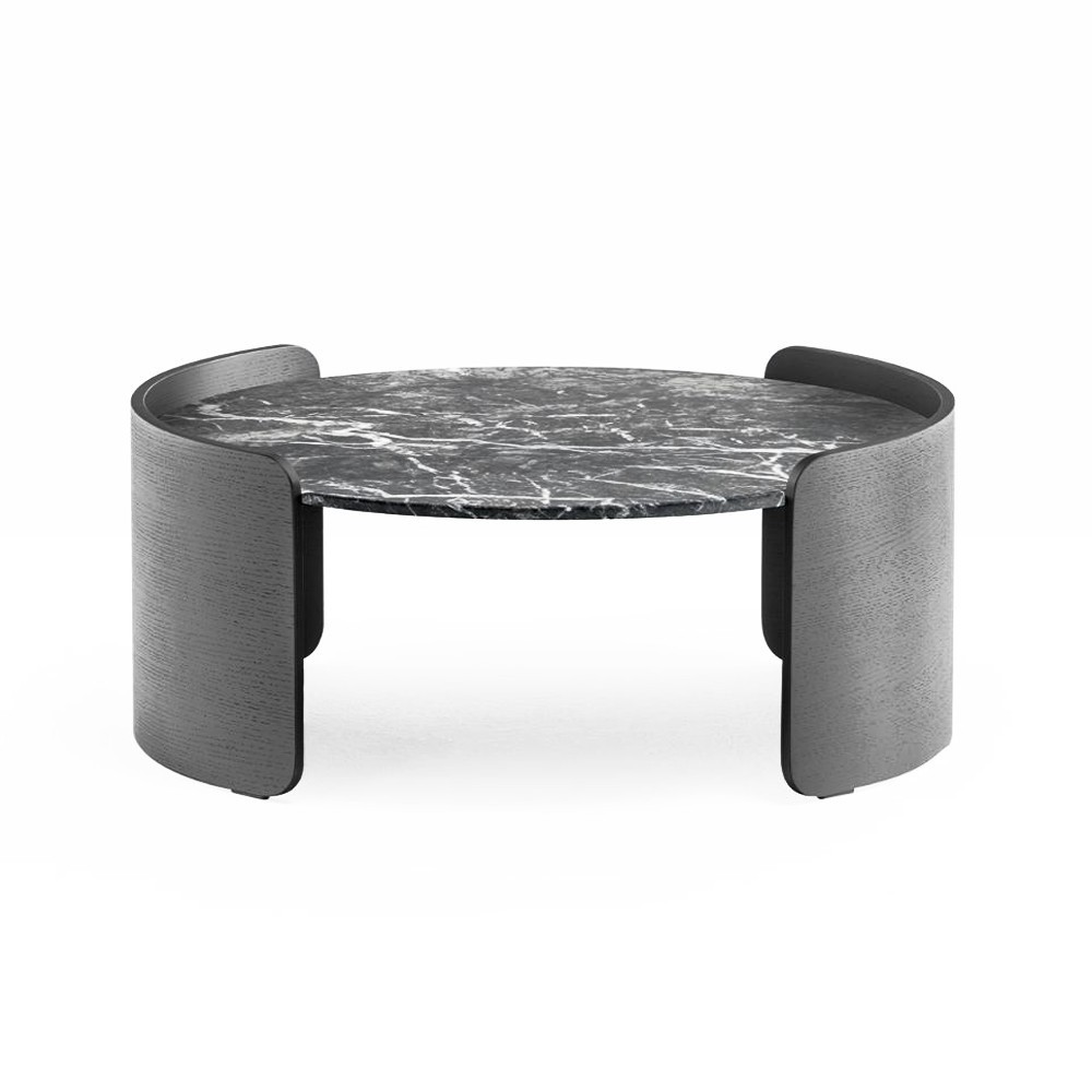 Mesa auxiliar Parenthesis Mármol de Pedrali. Mesas auxiliares de diseño.