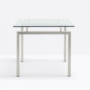 Mesa Space de Pedrali. Mesas de diseño italiano. Mesas de vidrio modernas.