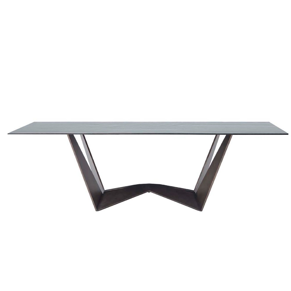Mesa Reverse Recta de Tonin casa. Muebles modernos de hogar.