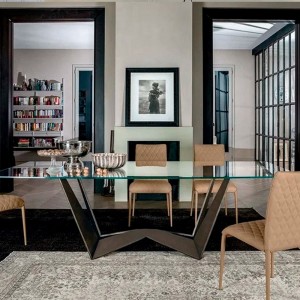 Mesa Reverse Recta de Tonin casa. Muebles modernos de hogar.
