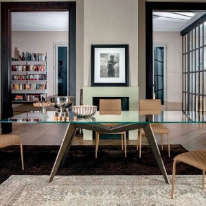 Mesa Reverse Recta de Tonin casa. Muebles modernos de hogar.