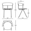 Silla Officina Tapizada Magis en hierro forjado. Diseño único y elegante.