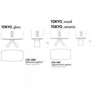 Mesa Tokyo Fija Redondeada de Tonin casa. Muebles modernos de hogar.