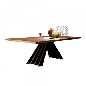 Mesa Ventaglio fija madera de Tonin casa. Muebles modernos de hogar.