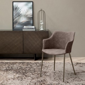 Sillón Agata Metal de Tonin casa. Muebles modernos de hogar.