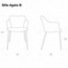 Sillón Agata Metal de Tonin casa. Muebles modernos de hogar.