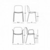 Silla Troy Semi-tapizada Acero Magis. Silla de diseño para salón u oficina.