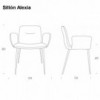Sillón Alexia Metal de Tonin casa. Muebles modernos de hogar.