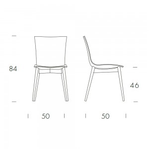 Silla Aria Wood de Tonin casa. Muebles modernos de hogar.