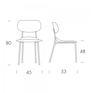 Silla Bikini Madera de Tonin casa. Muebles modernos de hogar.