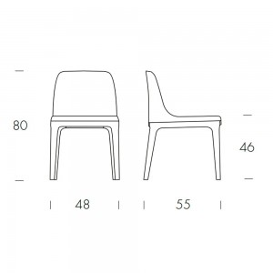 Silla Gilda de Tonin casa. Muebles modernos de hogar.