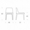 Silla Gilda de Tonin casa. Muebles modernos de hogar.
