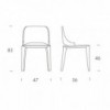 Silla Malva de Tonin casa. Muebles modernos de hogar.