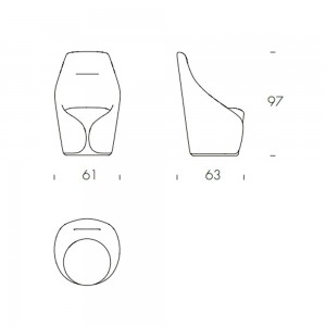 Silla Mama de Tonin casa. Muebles modernos de hogar.