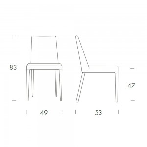 Silla Sam de Tonin casa. Muebles modernos de hogar.