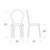 Silla Zar de Tonin casa. Muebles modernos de hogar.
