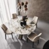 Mesa Eliot Keramik Round de Cattelan Italia. Mesa redonda de diseño moderno.