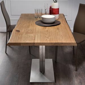 Mesa Elvis Wood de Cattelan Italia. Muebles modernos italianos. Mesa de madera.